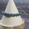 Bracelet en Apatite tressé et réglable