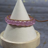 Bracelet quartz rose arbre de vie