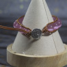 Bracelet quartz rose arbre de vie