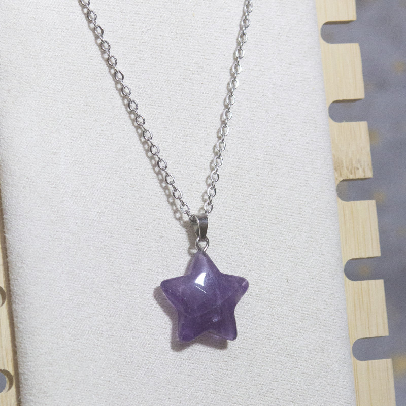 Collier Etoile Améthyste