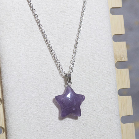 Collier Etoile Améthyste