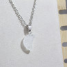 Collier Lune Cristal de roche