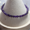 Bracelet améthyste 4mm