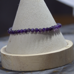 Bracelet améthyste 4mm