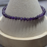 Bracelet améthyste 4mm