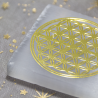 Plaque Selenite Fleur de vie