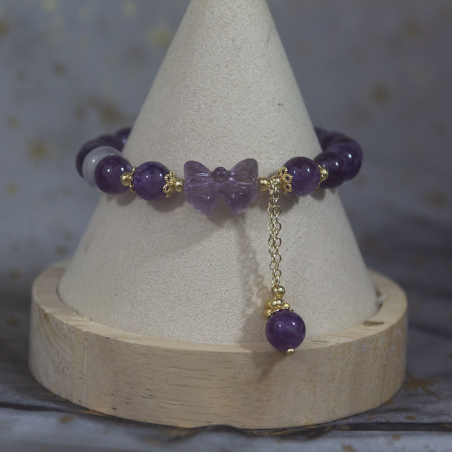 Bracelet breloque en Améthyste
