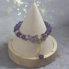 Bracelet breloque en Améthyste