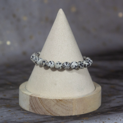 Bracelet Jaspe Dalmatien 8mm