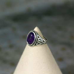 Bague réglable Améthyste