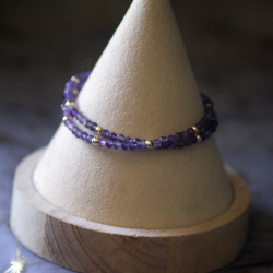 Bracelet améthyste aimantée
