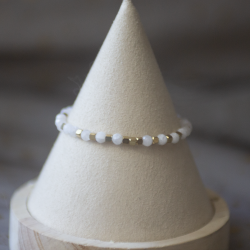 Bracelet tressé pierre de lune