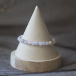 Bracelet Morganite 6mm