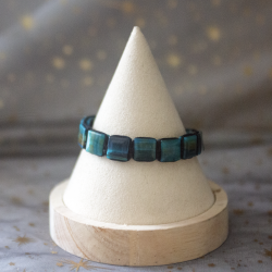 Bracelet oeil de tigre bleu