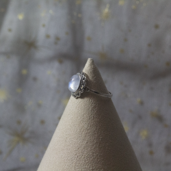 Bague réglable pierre de...