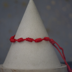 Bracelet réglable rouge