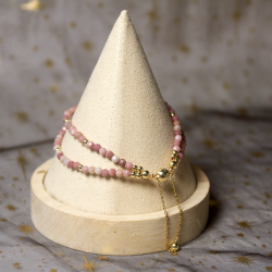 Bracelet aimanté Rhodonite