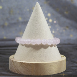 Bracelet en quartz rose 8mm