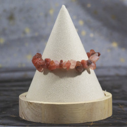 Bracelet baroque en onyx rouge