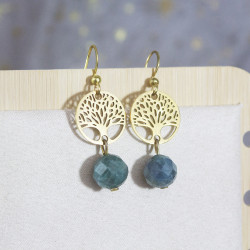 Boucle d'oreille en Apatite...