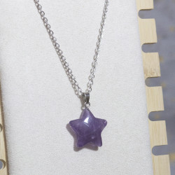 Collier Etoile Améthyste