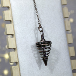 Pendule effet bronze