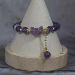 Bracelet breloque en Améthyste