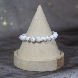 Bracelet d'Howlite 8mm
